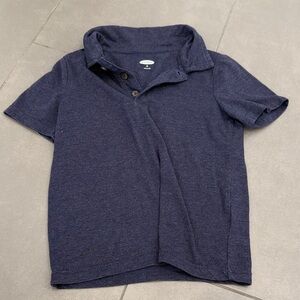 Old Navy Kids Heathered Dark Blue Short Sleeve Polo Size 4T
